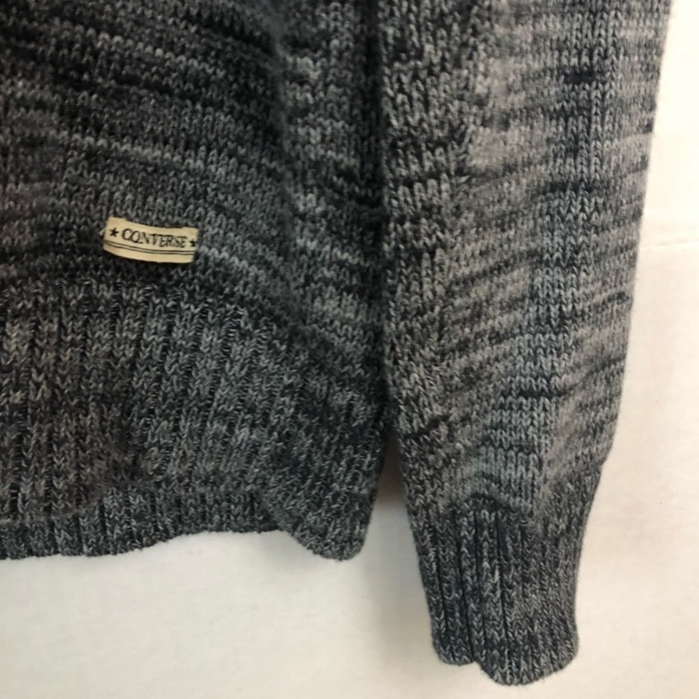 CONVERSE Shawl Neck Space Dyed Fisherman Sweater - Picture 7 of 11